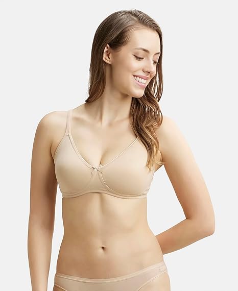 Jockey 1722 Women’s Wirefree Cotton Bra – Medium Coverage & Shaper